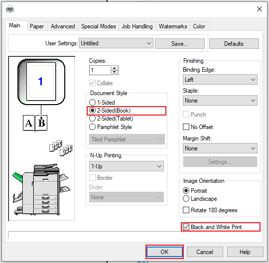 Cut Printing Costs by Changing Print Defaults