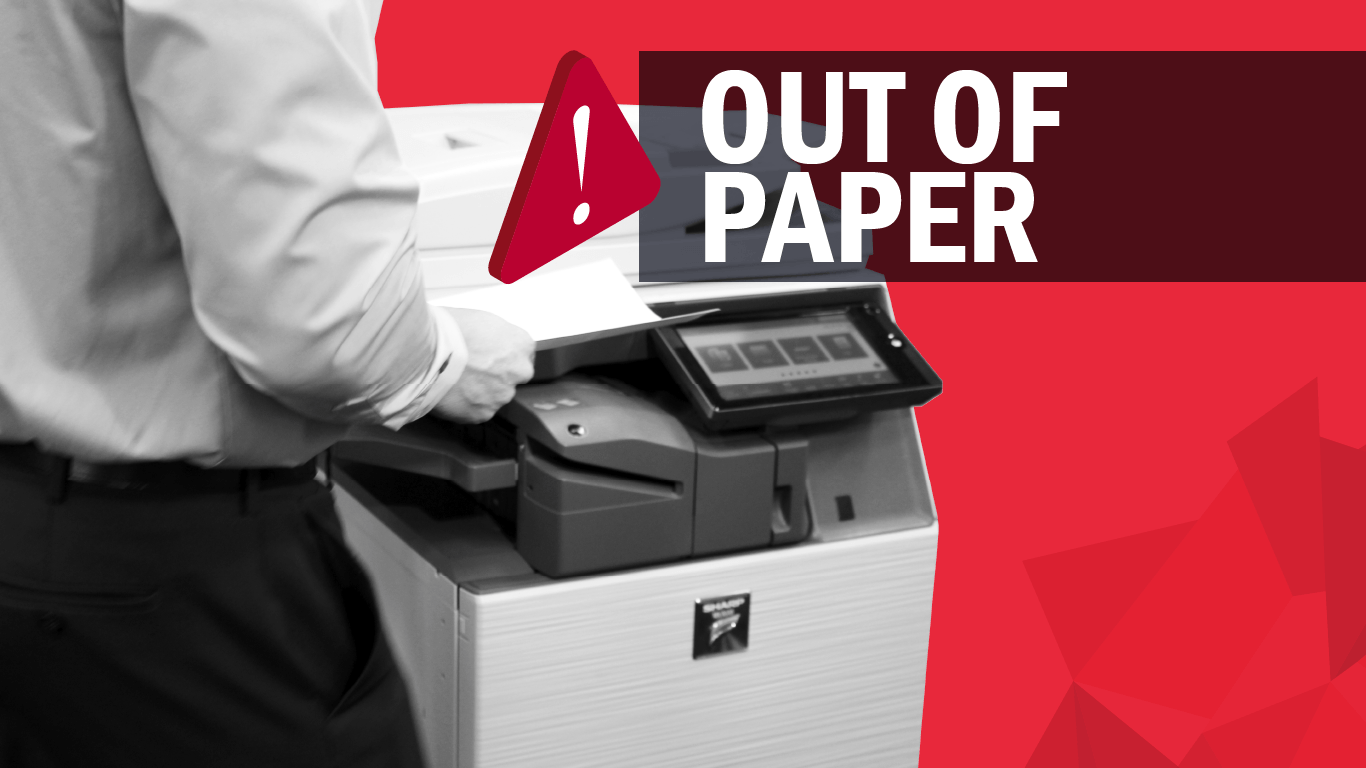 Copier Says Out of Paper But is Full - Les Olson IT