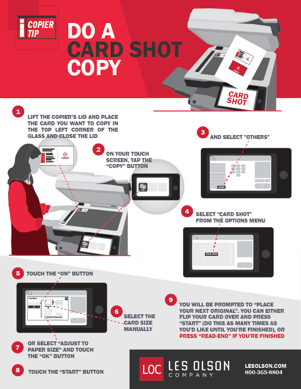 Do a Card Shot Copy on your Sharp Copier Download our Infographic