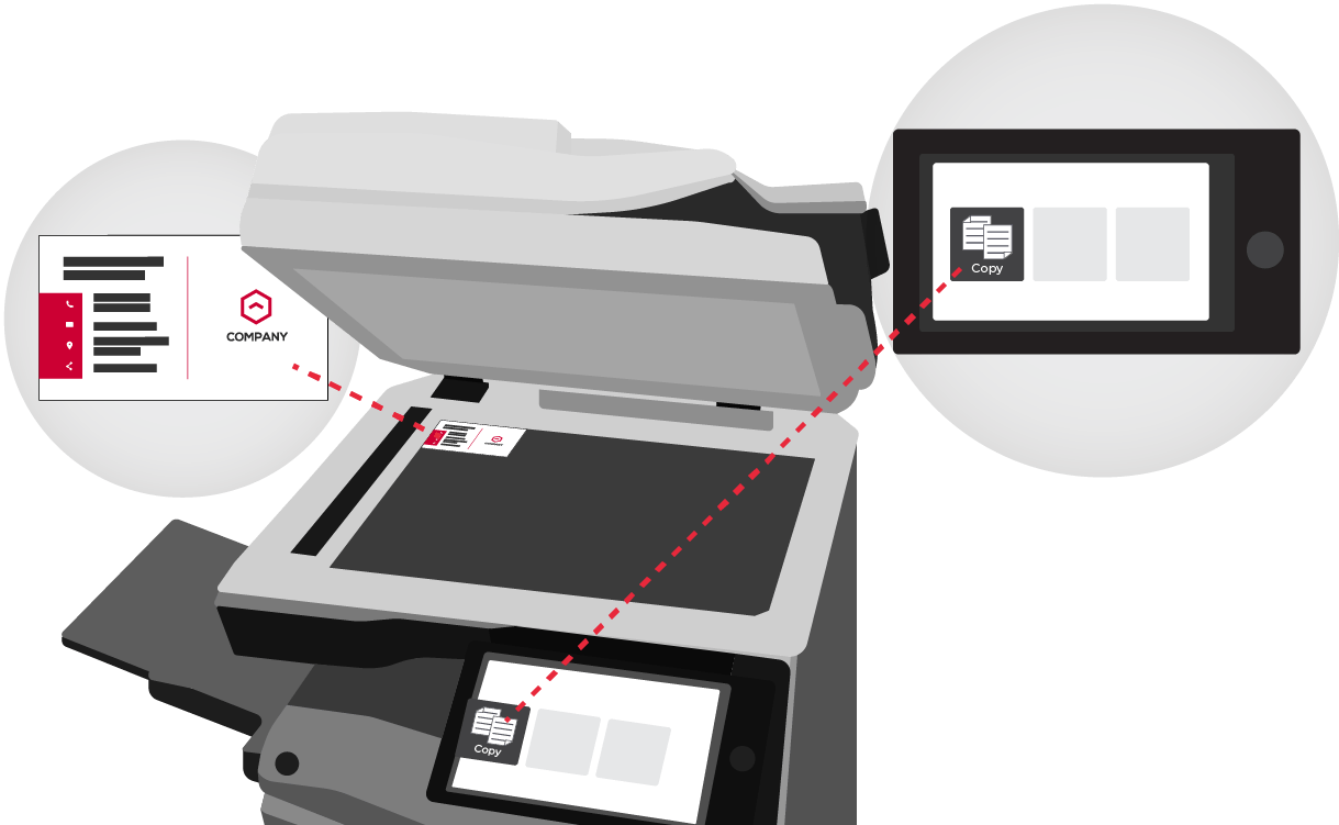 Use Card Shot on your Sharp Copier