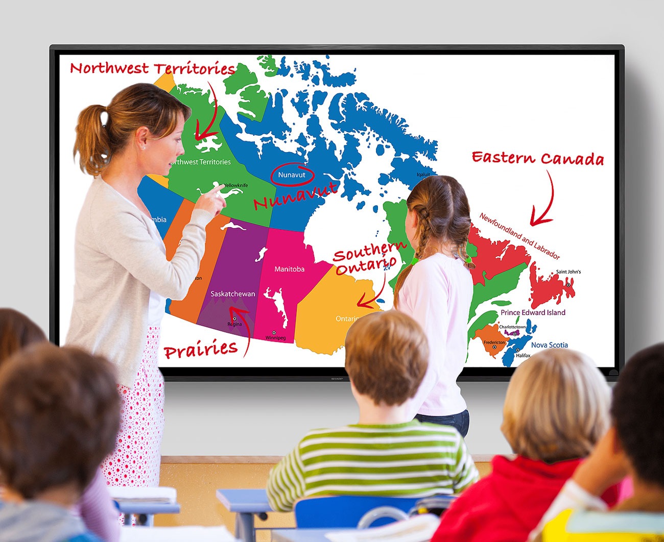 Sharp Display Board for Education